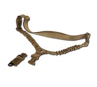 FOCUHUNTER 1-Point Sling QD Sling Quick Adjust Length Strap Nylon Webbing Multi-use Shoulder Durable Sling with Metal Hook for Outdoor Sports (Khaki)