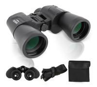 FOCUHUNTER 12x50 ED Binoculars, High Powered Binocular with Green FMC & BAK Prism, Long Eye Relief, Waterproof Compact Telescope Included Neck Strap, Bag, Lens Cover for Adults Bird Watching Hiking