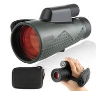 FOCUHUNTER 12x56 ED Monocular, HD Handheld Monocular with Green FMC & BAK4 Prism, 14.6mm Eye Relief, Waterproof Telescope Included Upgraded Wrist Strap, EVA bag, Lens Cover for Adults Bird Watching