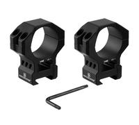 FOCUHUNTER 34 mm Scope Mount Optic Scope Mounting Picatinny Riflescope Rings Aluminum 1.43" High Profile Lightweight Anodized Black for 21mm Picatinny Rail High Precision Scope Rings Hunting