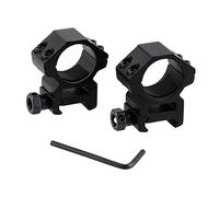 FOCUHUNTER Camera Riser Mount, Aluminum Mounting Rings, 25.4mm Tube 1" Low Profile Rings for 20mm Picatinny Rail Mount, Lightweight for Outdoor Sporting Games