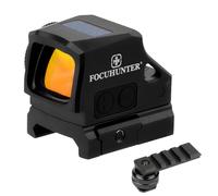 FOCUHUNTER Camera Solar Red Dot View Finder Compatible RMSc, 2 MOA Dot & 32 MOA Circle with 3 Reticle Patterns, Red Dot Scope Include Picatinny Rail Mount & Hot Shoe Mount, 3000G's Shockproof Scope