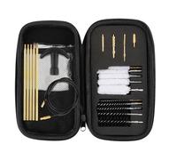 FOCUHUNTER Gun Cleaning Kit for 4.5/5.55/9/12.7mm Caliber, 22 in 1 Pistol Cleaning Kit with Brass Rods, Nylon Brush, Mops, Slotted Tips, Flex Cable, Zippered Case, for Most Handgun Rifle Shotgun