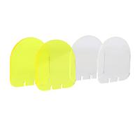 FOCUHUNTER Scope Protector Lens Shields Spare Lenses Replacement Lens 2 x Clear Shields, 2 x Yellow Shields