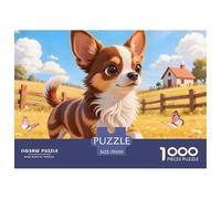 Focus-Boosting Jigsaws - Decorative 70x50cm/1000pcs: 1000-Piece Chihuahua & Adult Puzzles