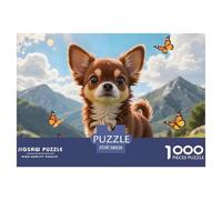 Focus-Boosting Jigsaws & Decorative Puzzle Creations 38x26cm/1000pcs: 1000-Piece Puzzle Fun Chihuahua & Adult Jigsaw Puzzles Pet Dog