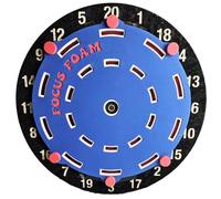 Focus Foam Steel Tip Dartboard Trainer Doubles Triples Form Fitting (Non Magnetic) (Red/White/Blue)