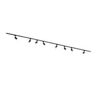 Focus III 1-Fase Rail lighting - GU10 - 400 cm - I-shape - 8 spots - Rail system - Black