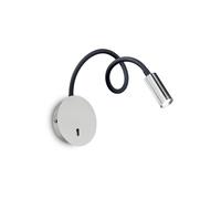 Focus LED 1 Light Wall Light Chrome Netlighting Grey One Size