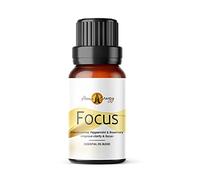 Focus Life Oil (10ml) - Blend of Frankincense, Peppermint & Rosemary Pure & Natural Essential Oils (Use with Aromatherapy Diffuser, Burner, During Yoga, Meditation, Massage, Bath)