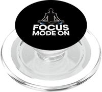 Focus Mode On Meditation Silhouette PopSockets PopGrip for MagSafe