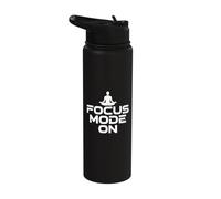 Focus Mode On Productivity Minimal Mindset Stainless Steel Insulated Water Bottle
