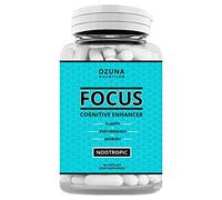 Focus Nootropic Supplement for Memory Brain Support - Natural Nootropic for Cognitive Support, Energy, Mental Clarity, and Concentration Boost - 60 Capsules
