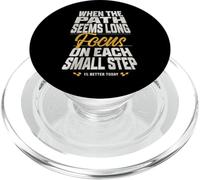 Focus on Each Small Step Gym Motivation Design PopSockets PopGrip for MagSafe