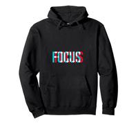 Focus - Optical Illusion Trippy Motivational Pullover Hoodie