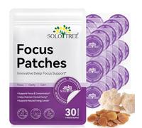 Focus Patch Focus Enhancing Stickers for Kids and Adults - 30 Packs Natural Patch - Chemical and Drug Free,Healthy Brain Supports for Attention,Improved Brain Function,Sharpness,Memory & Concentration