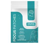 Focus Patches | Concentration & Clarity | With B Vitamins, N-Acetyl L-Carnitine, Lions Mane, Magnesium, Ginseng, L-Theanine | 30 Patches