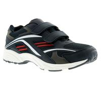 Focus Speedy Mens Trainers - Synthetic Leather Navy Shoes for Men with Twin Touch Fastening Strap, Casual Trainers for Men for Day-to-Day Wear Navy 7 UK