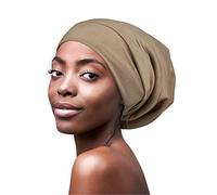 FocusCare Comfortable Satin Lined Sleep Cap Smooth Fabric Hats for Curly Hair