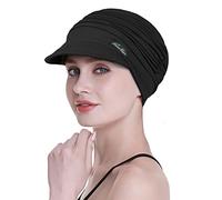 FocusCare Elastic Bamboo Baseball Cap for Chemo Women Gifts for Chemotherapy Patients Black