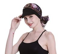 FocusCare Headwear for Young Women Cancer Alopecia Headcover for Walk Turbans Black