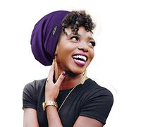 FocusCare Satin Beanie,Adjustable Satin Lined Night Sleeping Frizzy Hair
