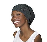 FocusCare Slap Cap,Satin Lined Sleeping Night Adjustable Size Gym Accessory Dark Heather Grey