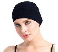 FocusCare Sleep Cap for Sensitive Scalp Bamboo Hats Chemo Women Black