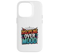 Focused Discipline Mindset Retro Motivation Design Case for iPhone 14 Pro