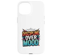 Focused Discipline Mindset Retro Motivation Design Case for iPhone 15