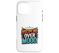 Focused Discipline Mindset Retro Motivation Design Case for iPhone 16 Pro Max