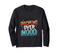 Focused Discipline Mindset Retro Motivation Design Long Sleeve T-Shirt