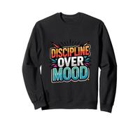 Focused Discipline Mindset Retro Motivation Design Sweatshirt