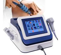 Focused Shockwave Therapy Machine,350W Muscle Pain Relief Massager with 5 Massage Heads,0.5-8 Bar Shockwave Therapy Device Pain Relief,Blue