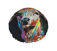 Focused Sika Deer Reusable shower cap - double-layer waterproof, elastic, environmentally friendly daily use shower cap
