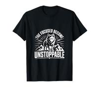 Focused Wolf Discipline Mindset Men T-Shirt