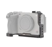 FocusFoto FX3/FX30 Camera Cage with Cold Shoe, 1/4" Thread, 3/8"-16 Locating Holes for ARRI Grip, Fits for Sony FX30/FX3/Original XLR Handle, Compatible with DJI RS2 RS3 PRO Stabilizer (U-Shaped Cage)