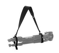 FocusFoto PRO Adjustable Padded Neoprene Shoulder Neck Strap Carrying Belt for Manfrotto BENRO Tripod Monopod Light Stand with Two Quick-Release Loops (Black)