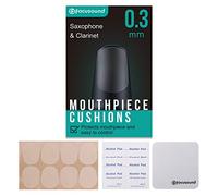 Focusound Saxophone & Clarinet Mouthpiece Cushions, Thin, 0.3mm Clear, 8-Pack…