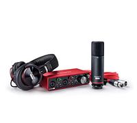 Focusrite Scarlett 2i2 Studio 3rd Gen USB Audio Interface Bundle for the Songwriter with Condenser Microphone and Headphones for Recording, Streaming and Podcasting, Red