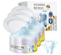 Focussmile Bee Venom Treatment Powder for Oral Care, 2025 New Bee Venom Teeth Powder, Enamel Repair and Whitening Teeth, Stain Removal, Deeply Cleaning and Fresh Breath, for Sensitive Teeth (3)