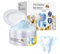 Focussmile Bee Venom Treatment Powder for Oral Care, 2025 New Bee Venom Teeth Powder, Enamel Repair and Whitening Teeth, Stain Removal, Deeply Cleaning and Fresh Breath, for Sensitive Teeth (1)