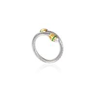 FOCUSTEEL Cuff Pearl Ring, a Circular Cable Ring Designed for Finger Circumference Between 70mm-90mm, Available in Multiple Colors, other