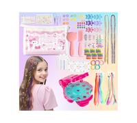 Focxoio Hair Gem Stamper, 189 Pcs Girls Hair Accessories Hair Bedazzler Kit Included Diamond Stapler with 220 Rhinestones, Girls Toys Hair Diamonds Stapler with Coloured Hair Extensions