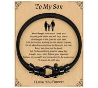 Focxoio Son Gifts from Mum, To My Son Bracelet with Box