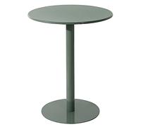 Fodalob Iron Bar Table, Standing Circular Table for Dining Room Home Kitchen Patio Bistro, Green(Dia 70cm(27.5"))