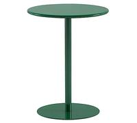 Fodalob Metal Pub and Bar Table, Round Top Standing Circular Cocktail Table for Living Room, Kitchen(Green,60x72cm)