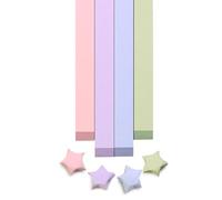 FoDau770 Solid Color Star Paper Strips, 1080 Sheet Origami Star Paper for Art Crafts Gift DIY Project - Morandi Colour