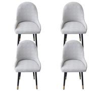 Fodera Poltroncina Sala Pranzo Set di 4 Copripoltrone Elasticizzati abili Copertura Sa da Scrivania con Braccioli Rimovibili Deze Interni Grigio Chiaro