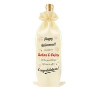 Fodfgxf Retirement Gifts for Women,Retirement Gifts for Men,Leaving Gift for Men,Wine Bottle Carrier Bag,Work Leaving Presents,Teacher Retirement Gifts for Women,Happy Retirement Gifts